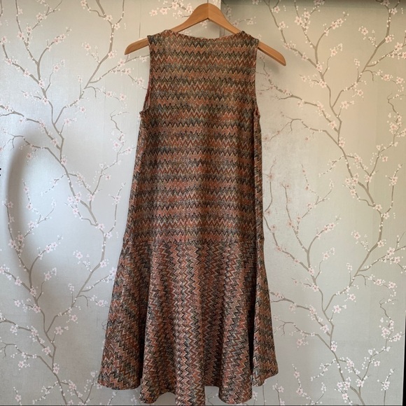 NEW Anthropologie Westwater Knit Dress XSP Chevron - Picture 9 of 14